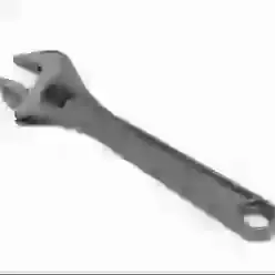 Black Adjustable Wrench 10"